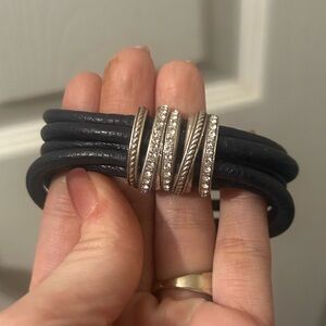 Brighton navy and Silver Bracelet